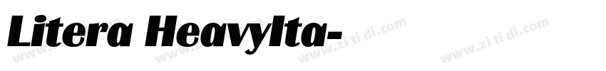 Litera HeavyIta字体转换
